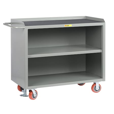 Little Giant Mobile Bench Cabinets, 36"W, Center Shelf, Non-Slip Vinyl Matting MM3-2436-FL